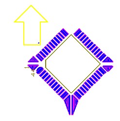 OFP和PLCC型集成塊如采用紅膠工藝過波峰,需采用斜角45度方式擺放，且每邊的最后一個引腳均需添加盜錫焊盤