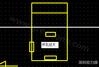 PCB設(shè)計(jì)時(shí)后焊元件焊盤開孔過大容易使焊錫流進(jìn)插座造成短路。