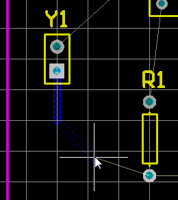  圖26 手動布線檢查文檔工作區(qū)底部的層標(biāo)簽。